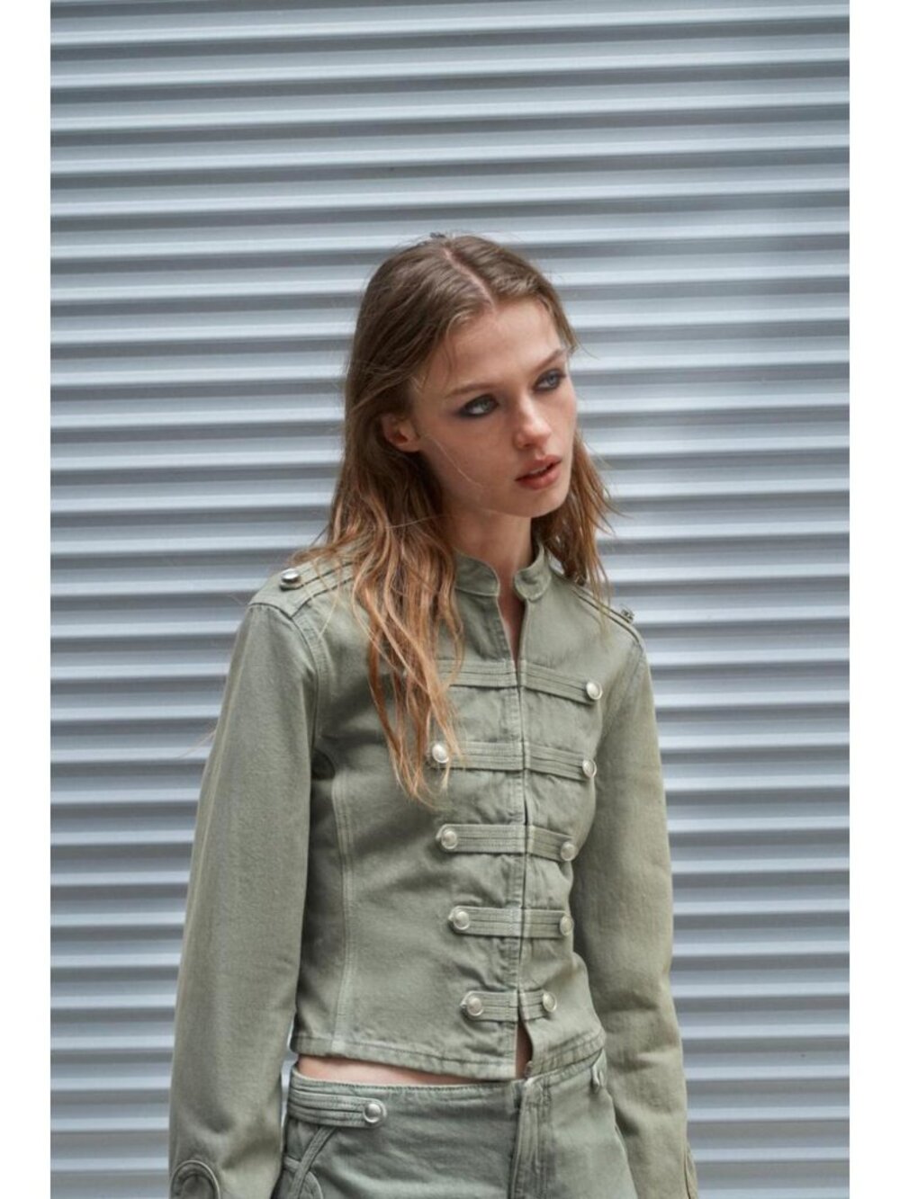 ZARA FITTED BUTTON JACKET